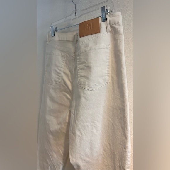 Frye Women's White Straight Leg Jeans Size 12 - Picture 4 of 6